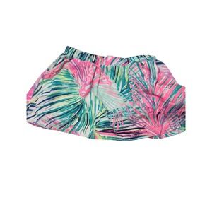 Lilly Pulitzer Kids Skirt Tropical Print Elastic Waist XS 2 3